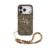 variatie Guess 4G Metal Logo iPhone 17 Pro hoesje – Met Polskoord – Bruin