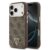 variatie Guess 4G Triangle Logo iPhone 17 Pro hoesje met MagSafe – Bruin