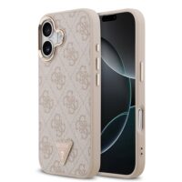 Guess 4G Triangle Logo iPhone 17 case with MagSafe – Pink