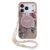 variatie Guess IML Flowers iPhone 17 Pro hoesje – Met MagSafe en Koord – Roze
