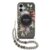 variatie Guess IML Flowers iPhone 17 case – With MagSafe and Cord – Black