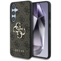 Guess Metal Logo Samsung Galaxy S25 Plus case – Brown