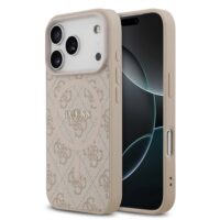 Guess PU Leather 4G MagSafe Case iPhone 17 Pro – Pink