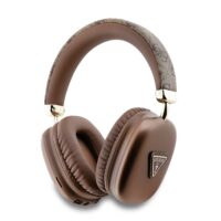Guess PU Leather 4G Triangle Logo Wireless Headphones – Brown