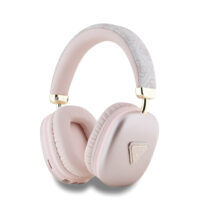 Guess PU Leather 4G Triangle Logo Wireless Headphones – Pink