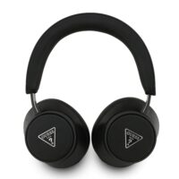 Guess PU Saffiano Triangle Logo ENC Wireless Headphones – Black