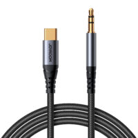 Joyroom Audio Transfer Series USB-C naar 3.5mm Mini Jack Aux Kabel 1.2 Meter – Zwart