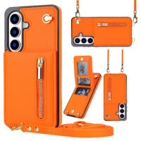 Solidenz Fashion Portemonnee hoesje met koord Samsung Galaxy S26 – Oranje