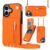 variatie Solidenz Fashion Portemonnee hoesje met koord iPhone 17 – Oranje