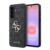 variatie Guess PU 4G Metal Logo Backcover Hoesje Samsung Galaxy A57 – Grijs