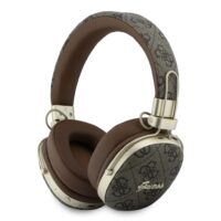 Guess 4G Metal Script Logo Wireless Headphones – Brown