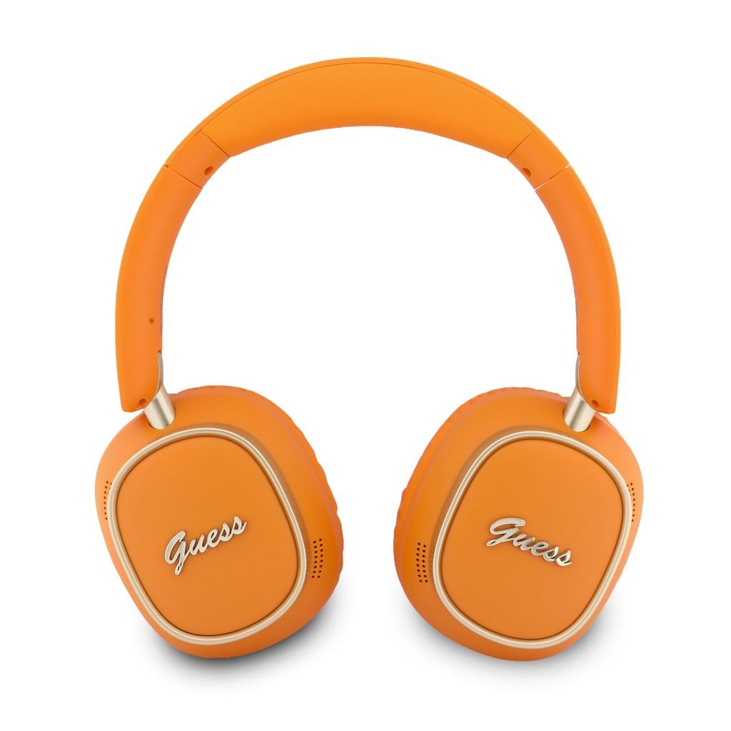 Guess Rectangle Metal Script Logo ENC Draadloze Koptelefoon - Oranje - Afbeelding 4