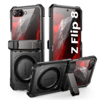 Supcase UB Grip Mag MagSafe Hoesje voor Samsung Galaxy Z Flip 8 – Zwart