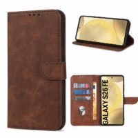 Solidenz Book Case for Samsung Galaxy S26 FE, Brown