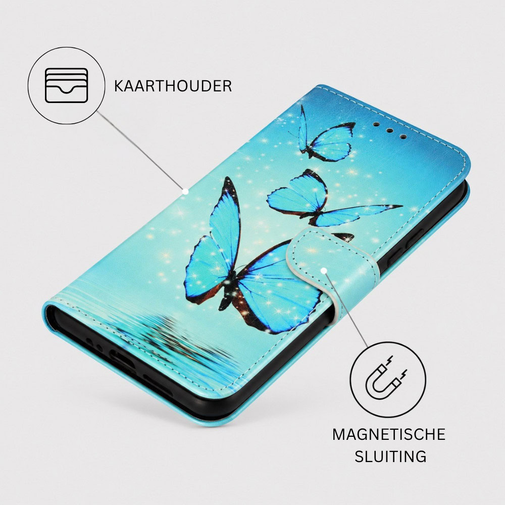 Solidenz Bookcase with Butterflies for Samsung Galaxy S26 FE - Image 3