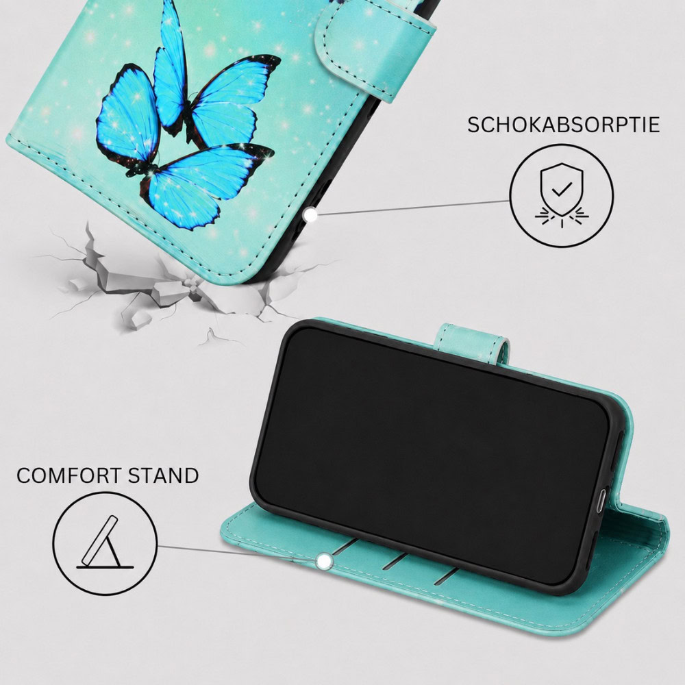 Solidenz Bookcase with Butterflies for Samsung Galaxy S26 FE - Image 4