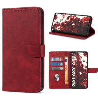Solidenz Bookcase Case for Samsung Galaxy A37 – Red | Holds 3 cards, magnetic, compatible with wireless charging
