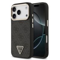 Guess 4G Triangle Logo iPhone 18 Pro / 17 Pro Case with MagSafe – Black