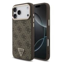 Guess 4G Triangle Logo iPhone 18 Pro Max / 17 Pro Max Case with MagSafe – Brown