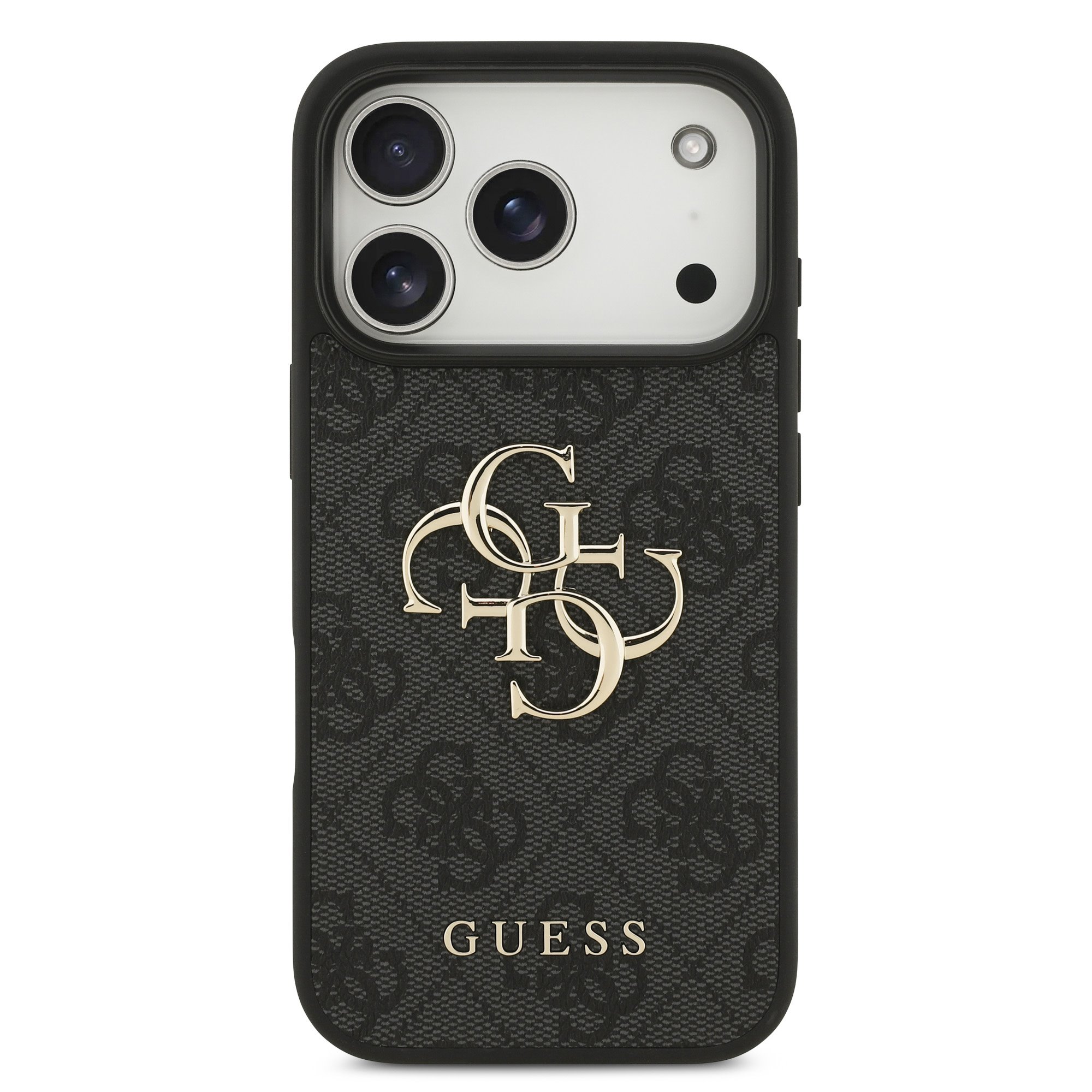 Guess PU 4G Metal Logo Hoesje iPhone 18 Pro / 17 Pro - Grijs - Afbeelding 3