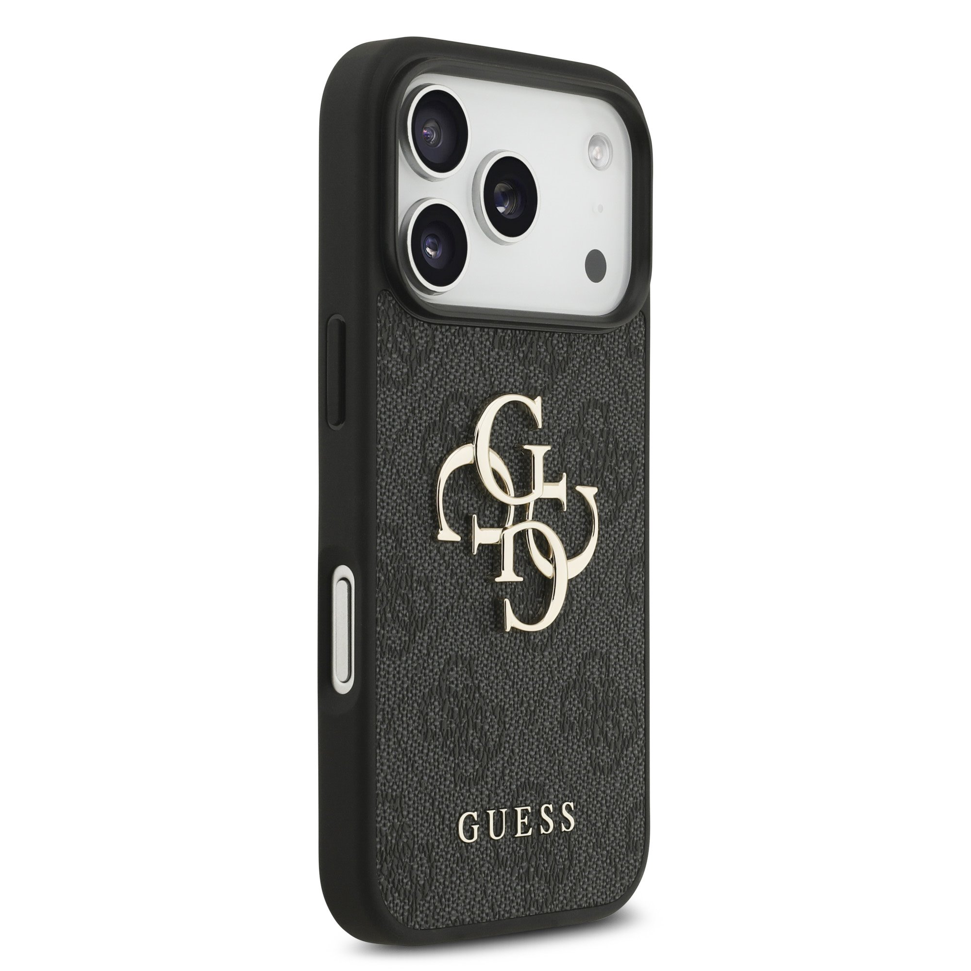 Guess PU 4G Metal Logo Hoesje iPhone 18 Pro / 17 Pro - Grijs - Afbeelding 4