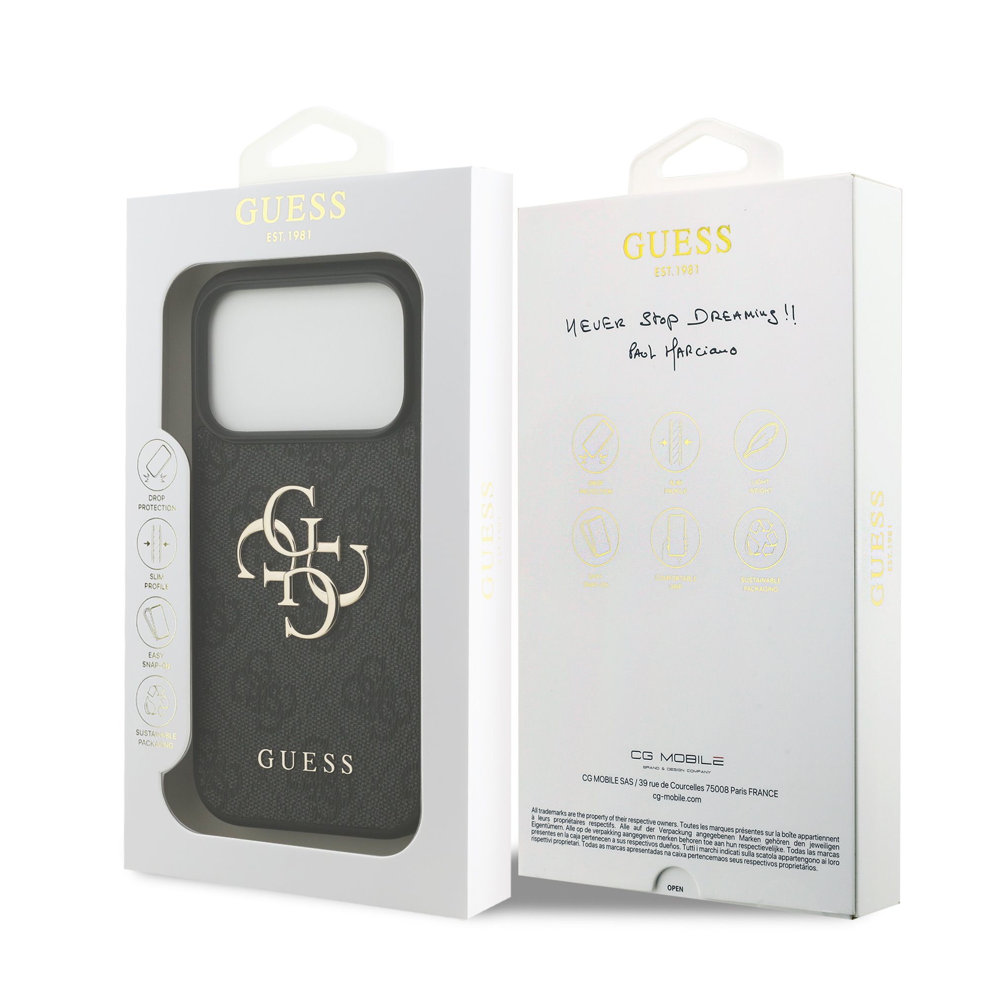 Guess PU 4G Metal Logo Hoesje iPhone 18 Pro / 17 Pro - Grijs - Afbeelding 7
