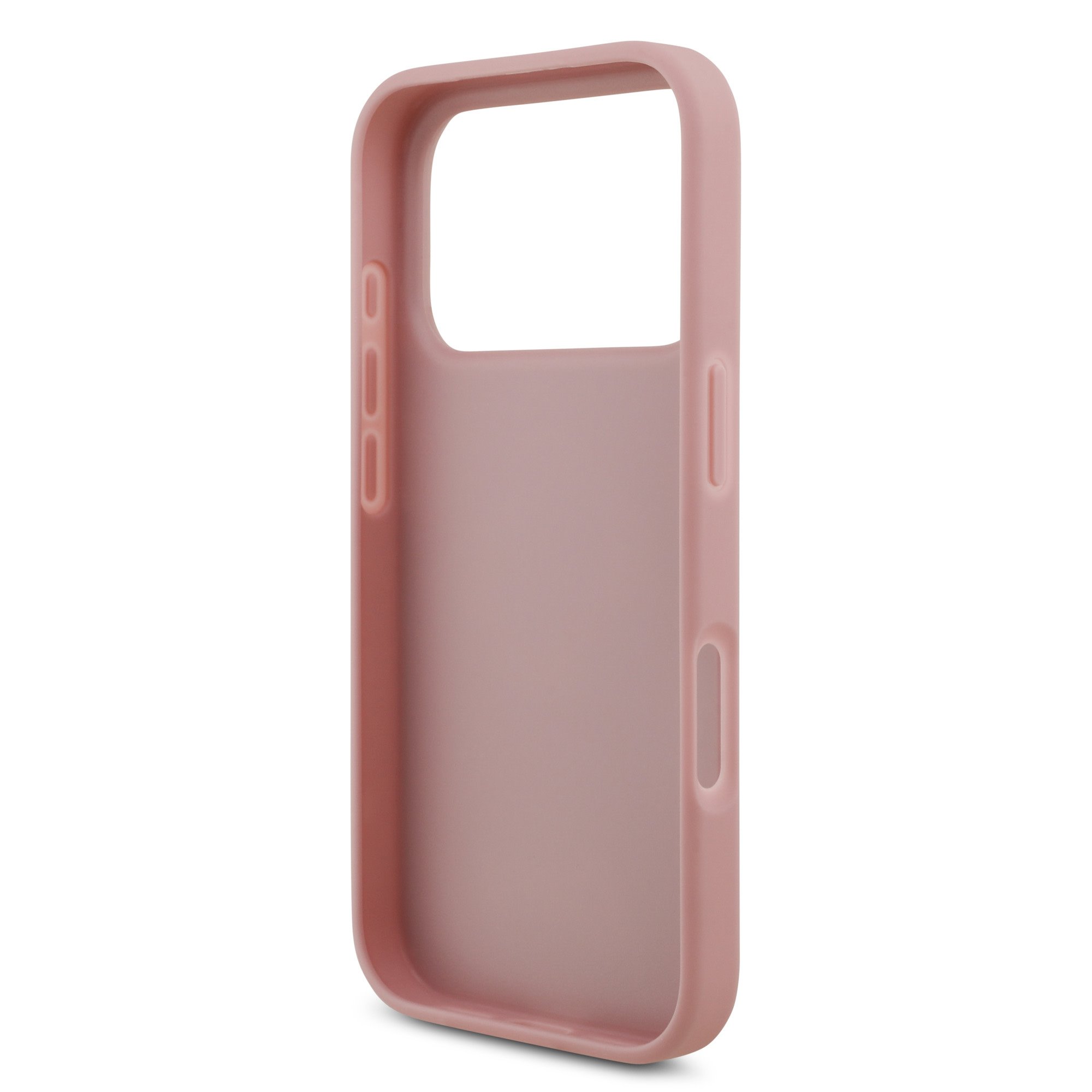 Guess PU Fixed Glitter 4G Metal Frame Hoesje iPhone 18 Pro / 17 Pro - Roze - Afbeelding 6