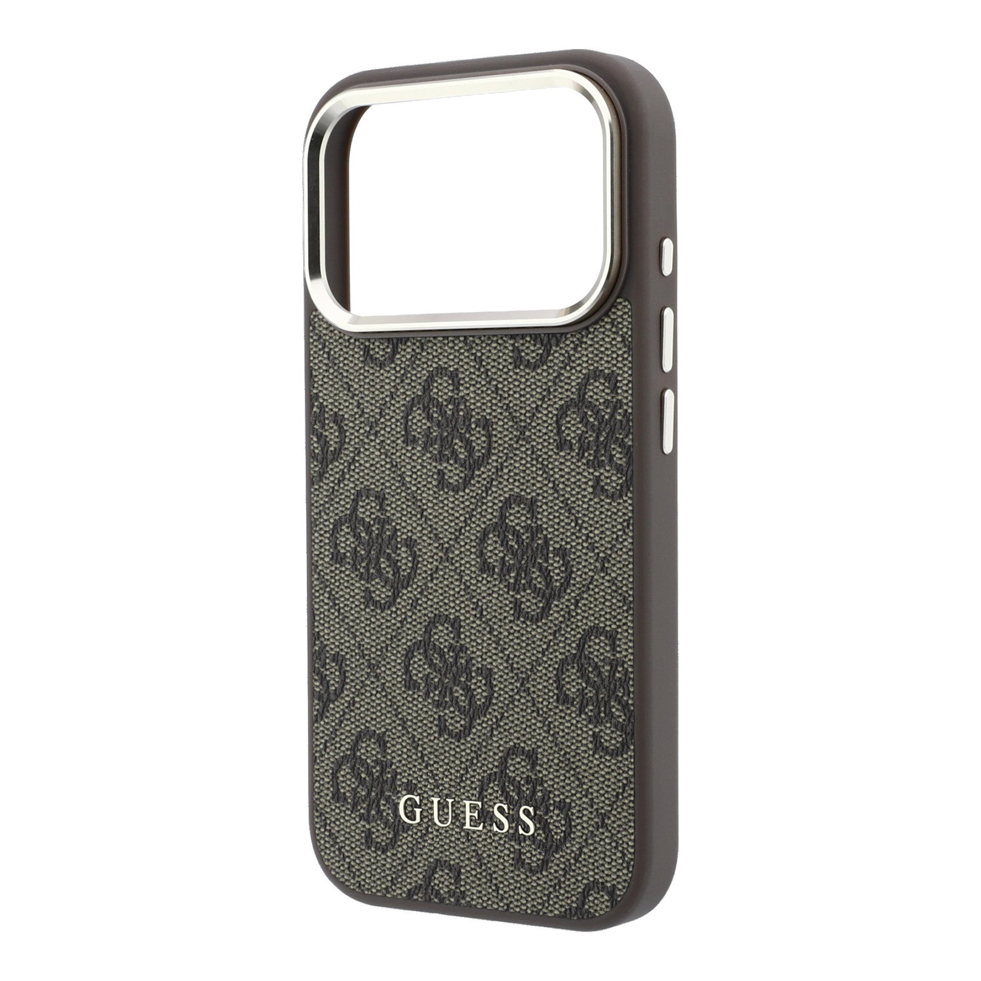 Guess PU Leather 4G Gold Frame MagSafe Hoesje iPhone 18 Pro Max / 17 Pro Max - Bruin - Afbeelding 5