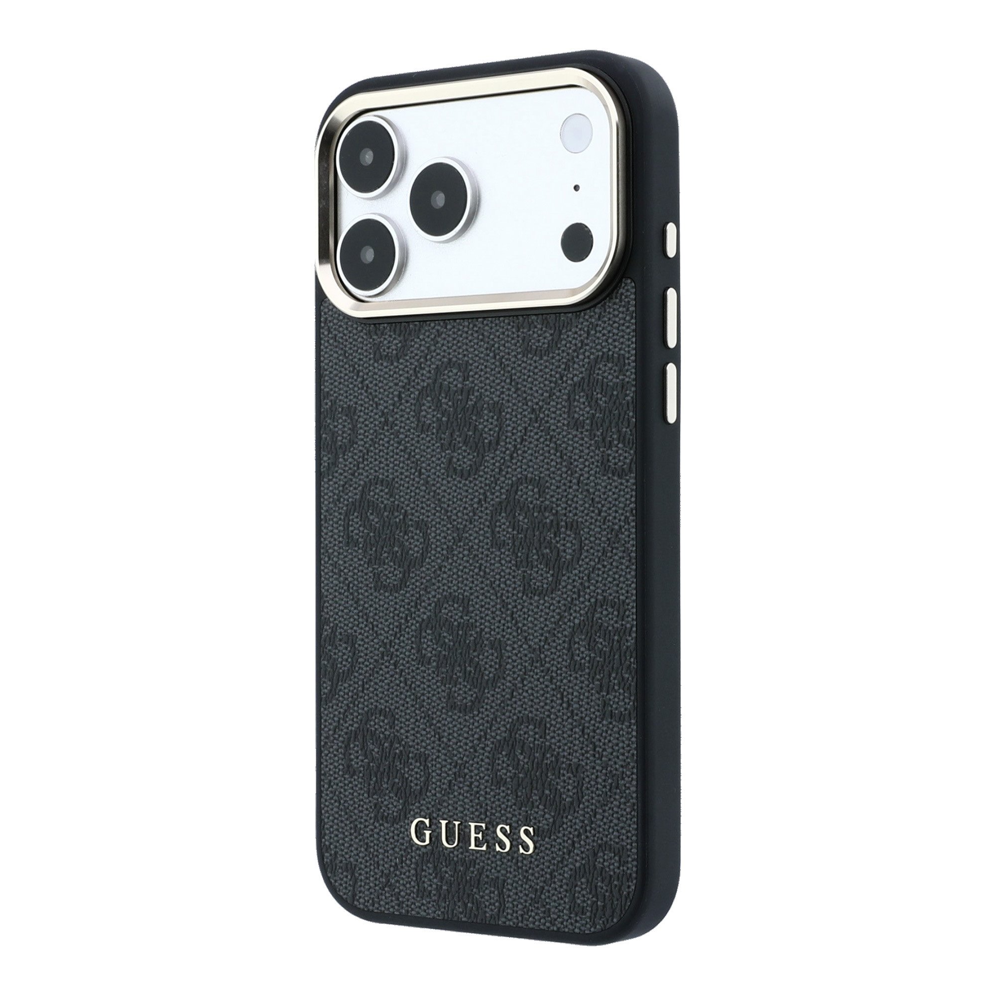 Guess PU Leather 4G Gold Frame MagSafe Hoesje iPhone 18 Pro Max / 17 Pro Max - Zwart - Afbeelding 2