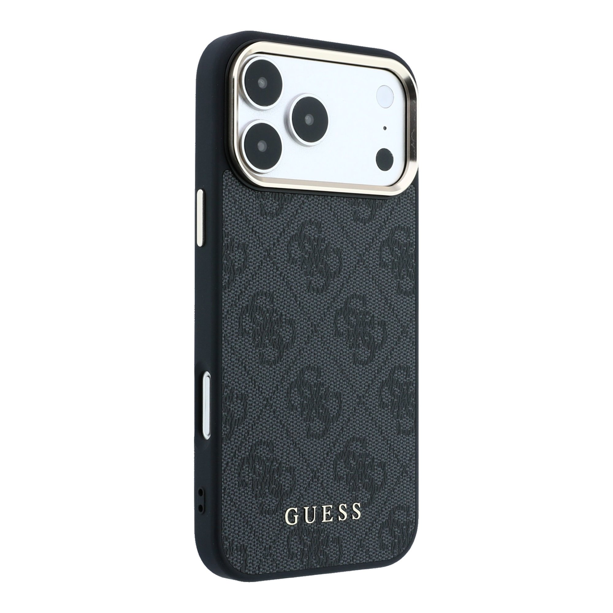 Guess PU Leather 4G Gold Frame MagSafe Hoesje iPhone 18 Pro Max / 17 Pro Max - Zwart - Afbeelding 4