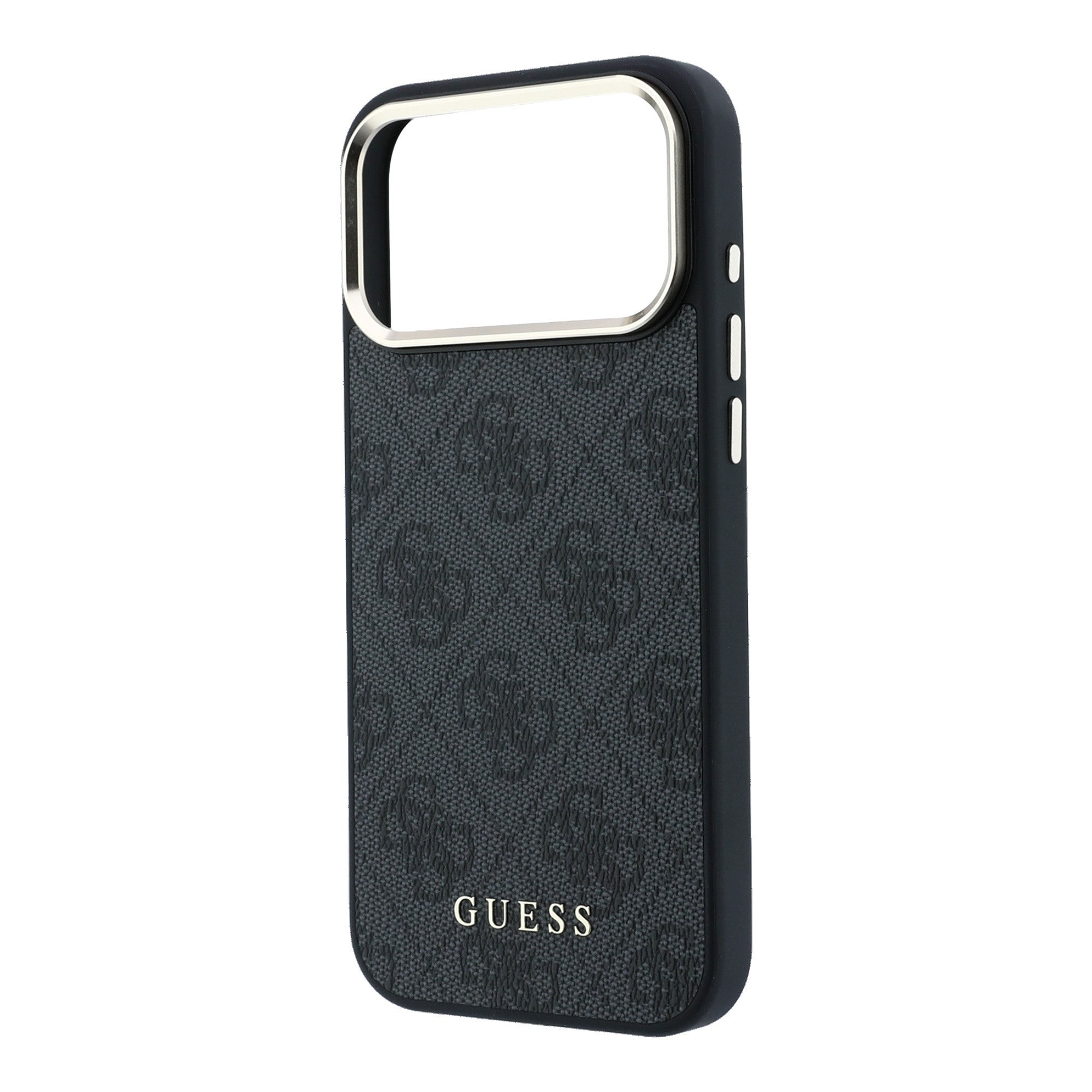 Guess PU Leather 4G Gold Frame MagSafe Hoesje iPhone 18 Pro Max / 17 Pro Max - Zwart - Afbeelding 5