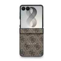 Guess PU Leather 4G Magnetisch Hoesje Samsung Galaxy Z Flip 8 – Bruin