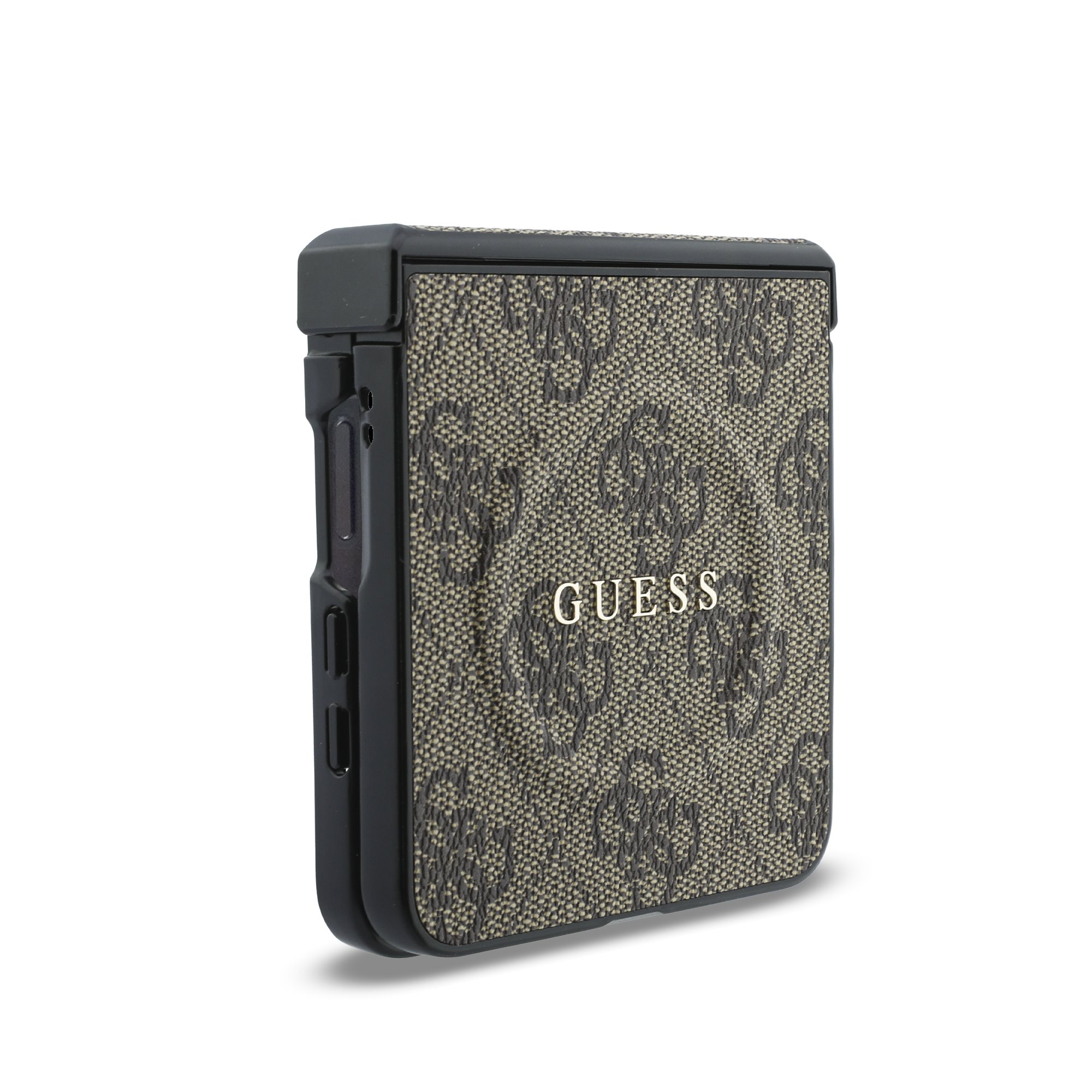 Guess PU Leather 4G Magnetisch Hoesje Samsung Galaxy Z Flip 8 - Bruin - Afbeelding 2