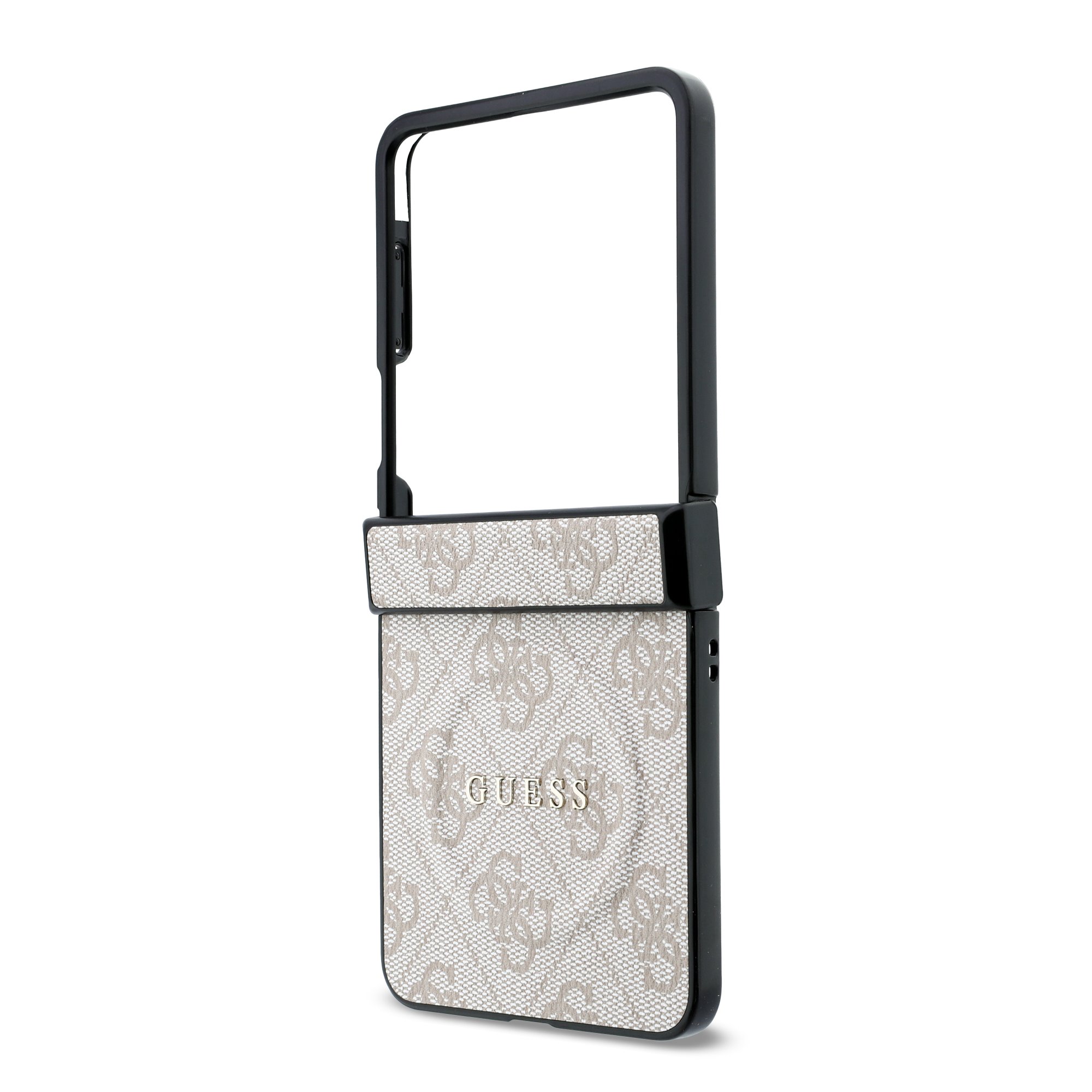 Guess PU Leather 4G Magnetisch Hoesje Samsung Galaxy Z Flip 8 - Roze - Afbeelding 5