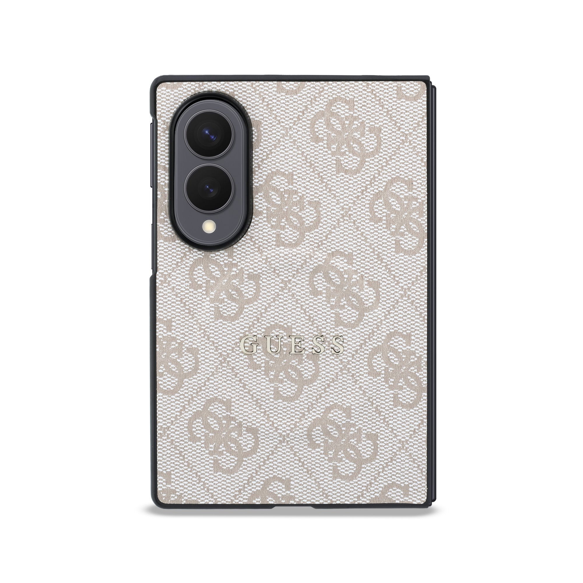 Guess PU Leather 4G Magnetisch Hoesje Samsung Galaxy Z Fold 8 - Roze - Afbeelding 2