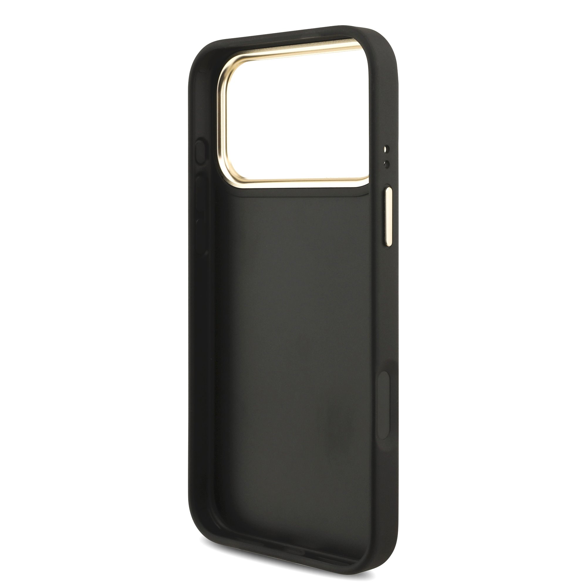 Guess PU Leather 4G Metal Logo Gold Frame Hoesje iPhone 18 Pro Max / 17 Pro Max - Zwart - Afbeelding 6